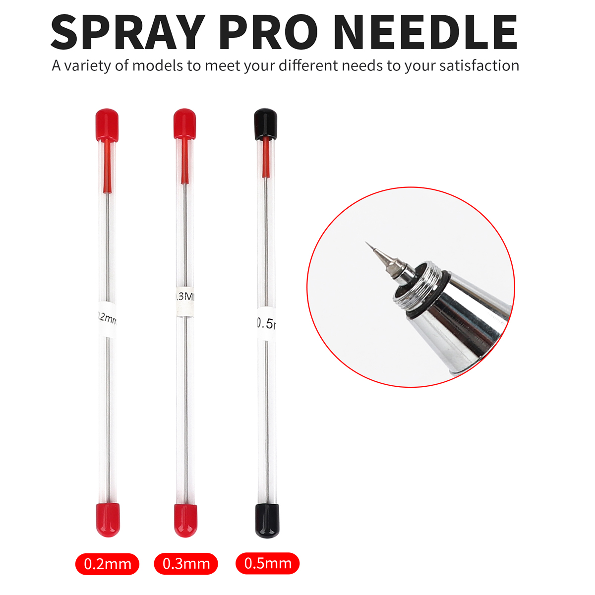 3pcs set 0.2/0.3/0.5mm Airbrus - огляд і ціна Airbrush Kit With Mini Compressor