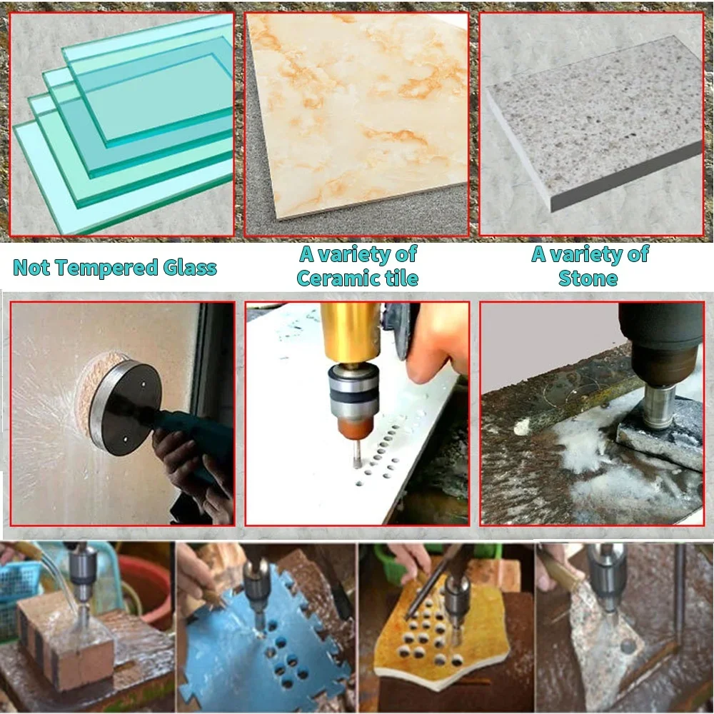Diamond Coated Drill Bits Set  - огляд і ціна Reciprocating Saw Attachment Drill
