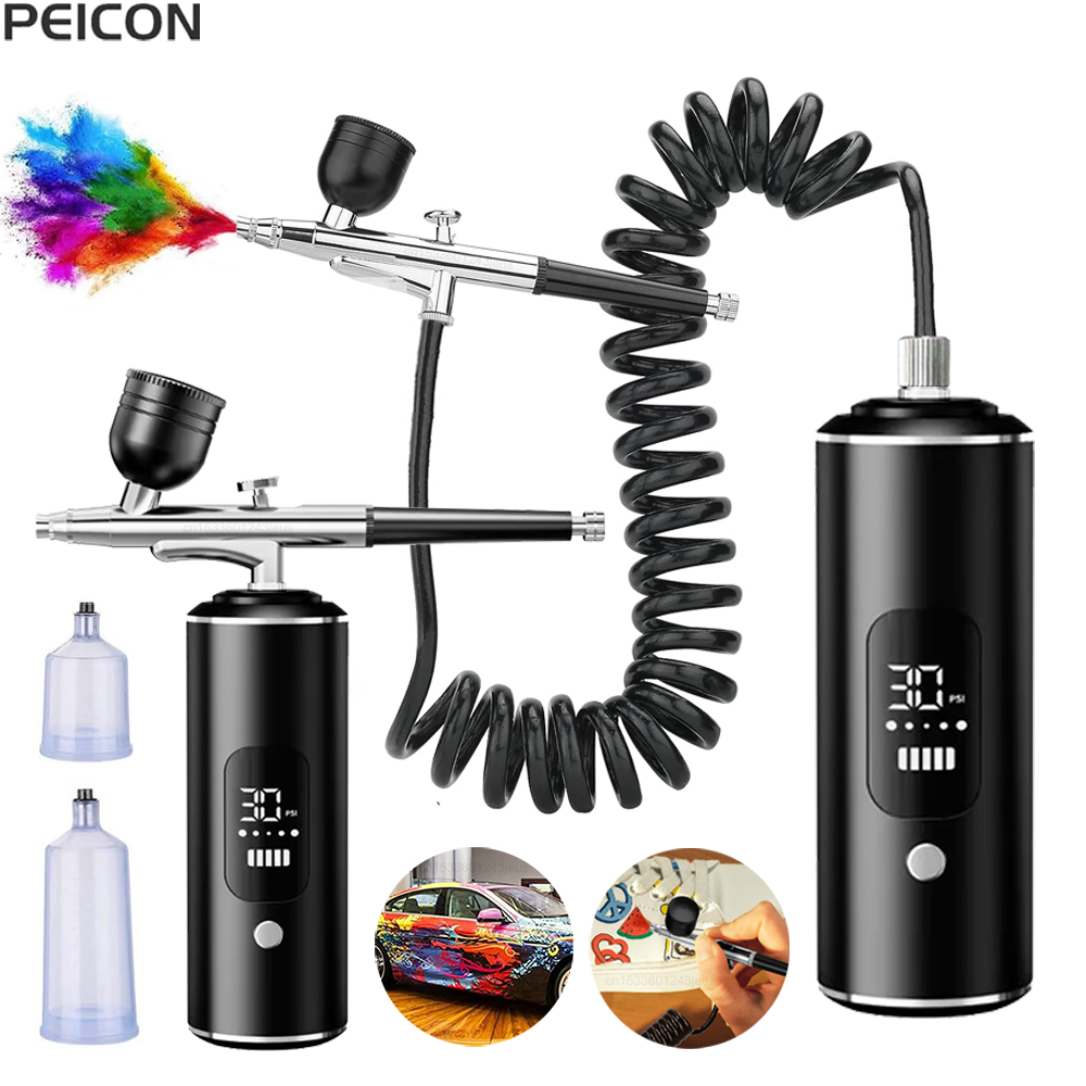 Airbrush with Compressor Porta - огляд і ціна Airbrush Kit With Mini Compressor