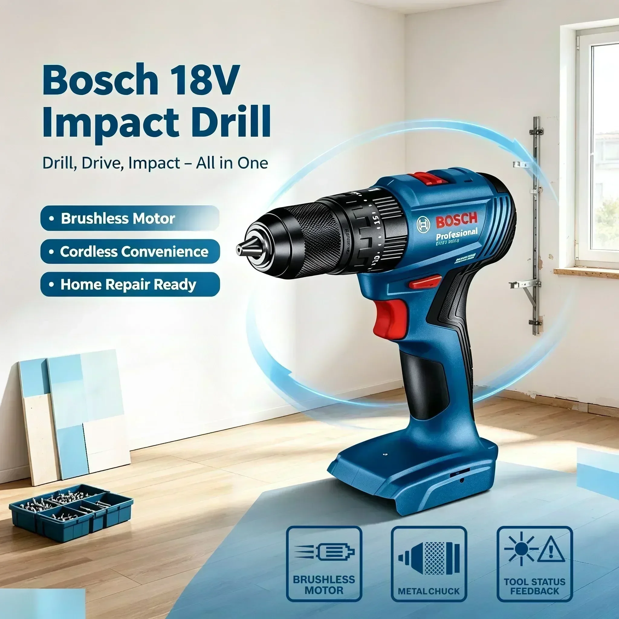Bosch GSB 185-LI 18V Brushless - огляд і ціна Brushless Cordless Electric Drill 18V