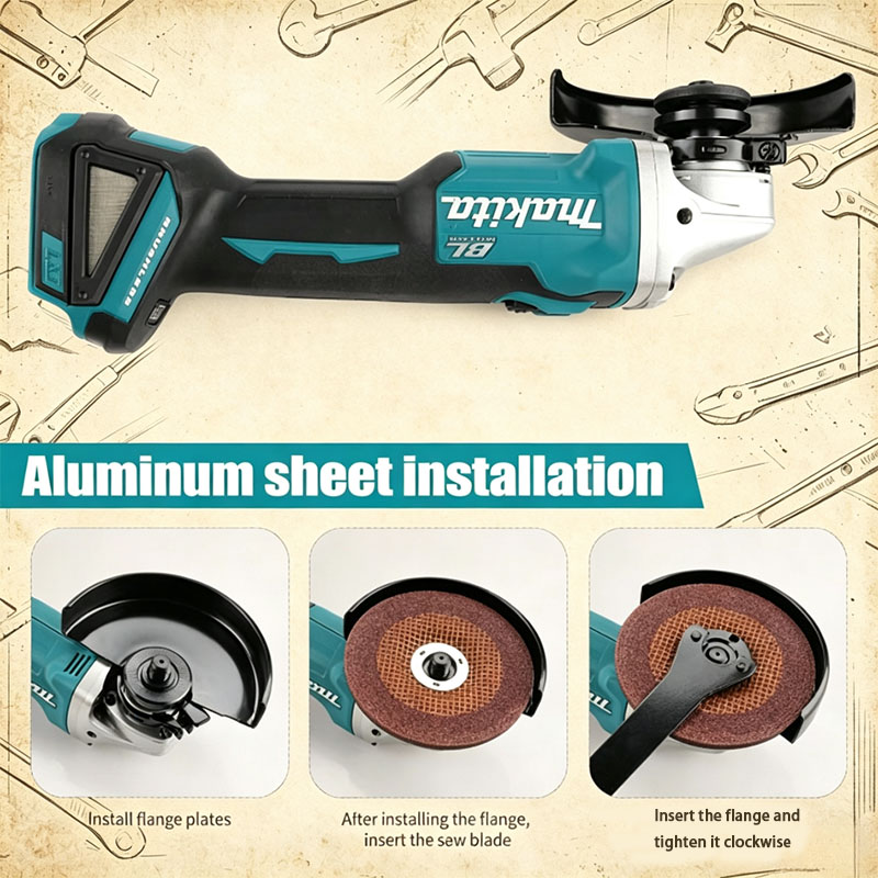 Makita DGA504 18V 6.0Ah 125mm  - огляд і ціна Brushless Angle Grinder Battery Powered