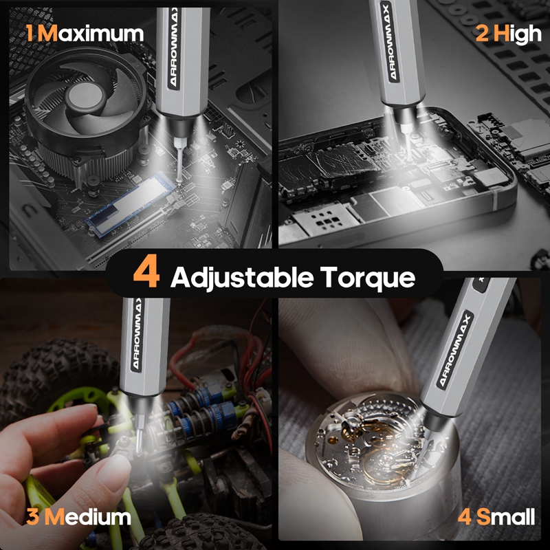 ARROWMAX Precision Electric Sc - огляд і ціна Electric Screwdriver Rechargeable Usb
