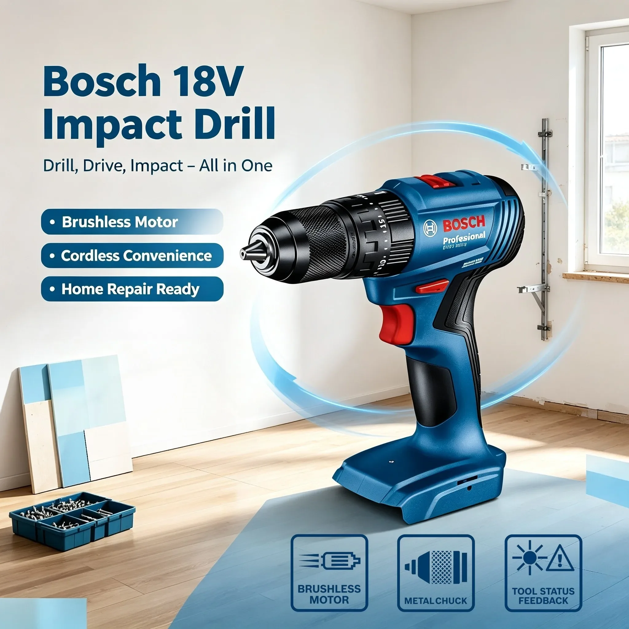 Bosch GSB 185-LI 18V Brushless - огляд і ціна Brushless Cordless Electric Drill 18V