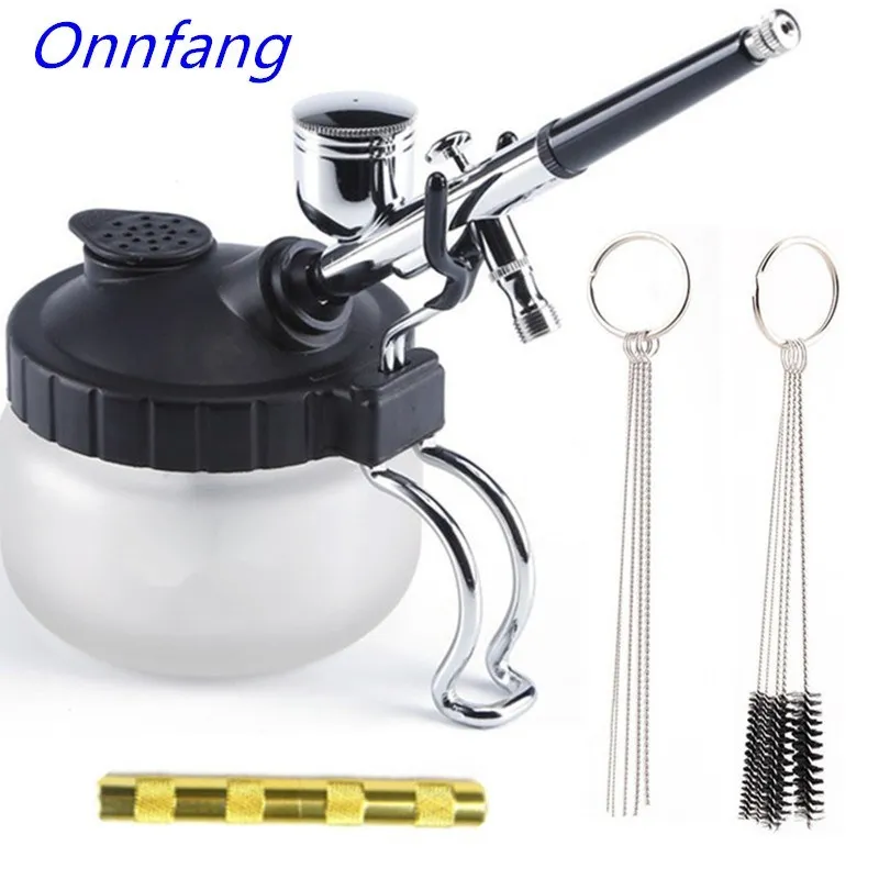 Airbrush Cleaning Pot Stabiliz - огляд і ціна Airbrush Kit With Mini Compressor