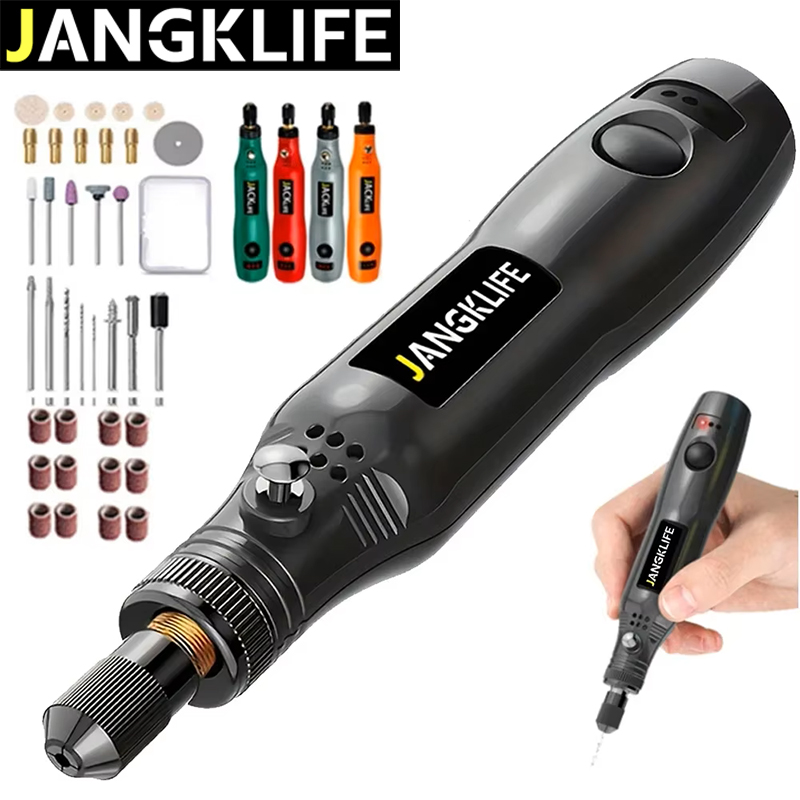 JANGKLIFE USB Cordless Rotary  - огляд і ціна Cordless Rotary Tool Kit Accessories