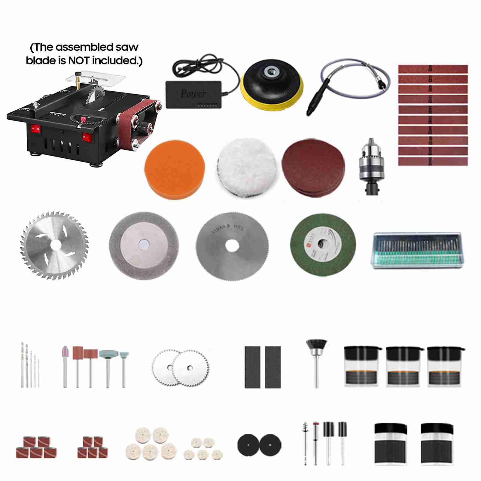 200W Mini Bench Saw and Belt S - огляд і ціна Mini Table Saw For Woodworking