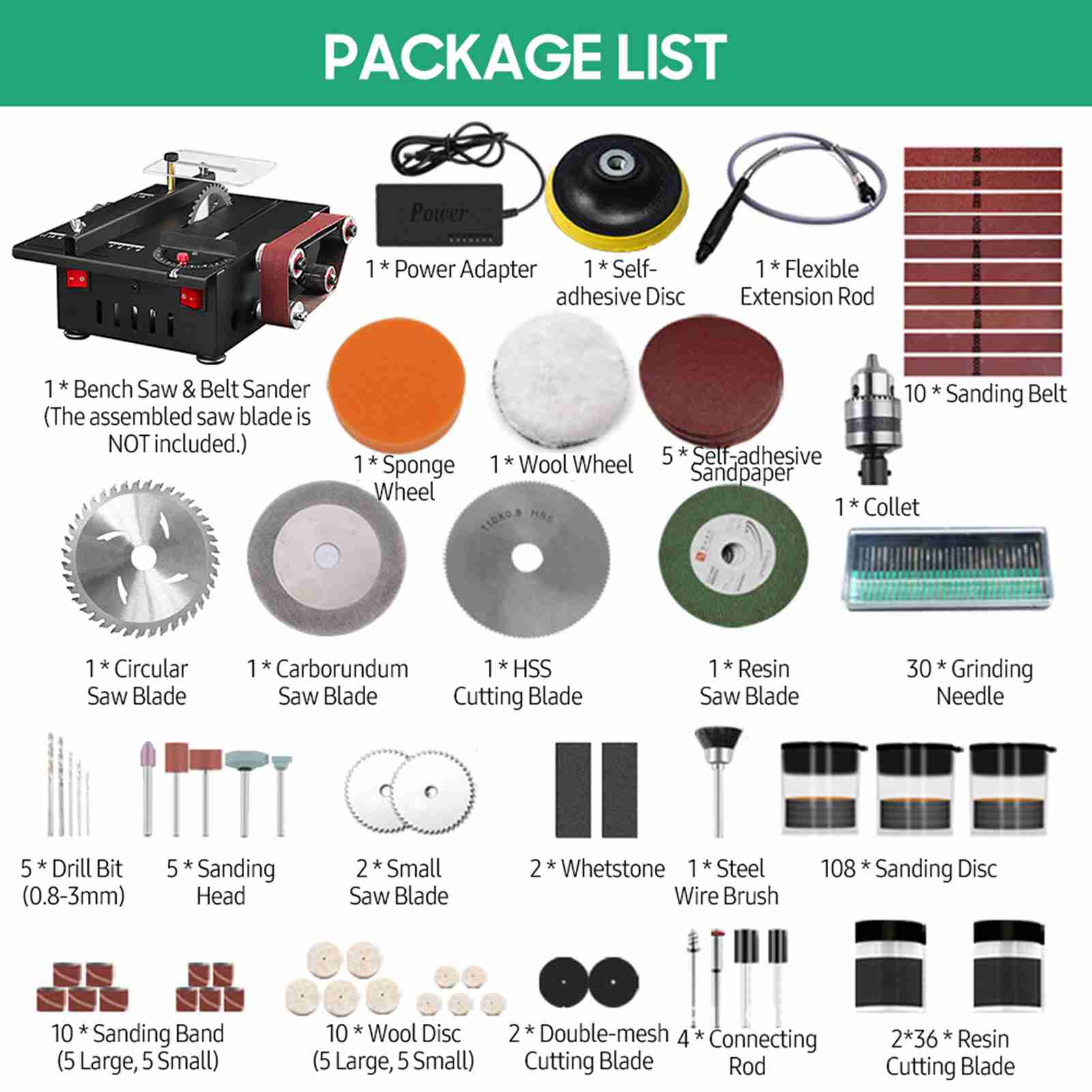 200W Mini Bench Saw and Belt S - огляд і ціна Mini Table Saw For Woodworking