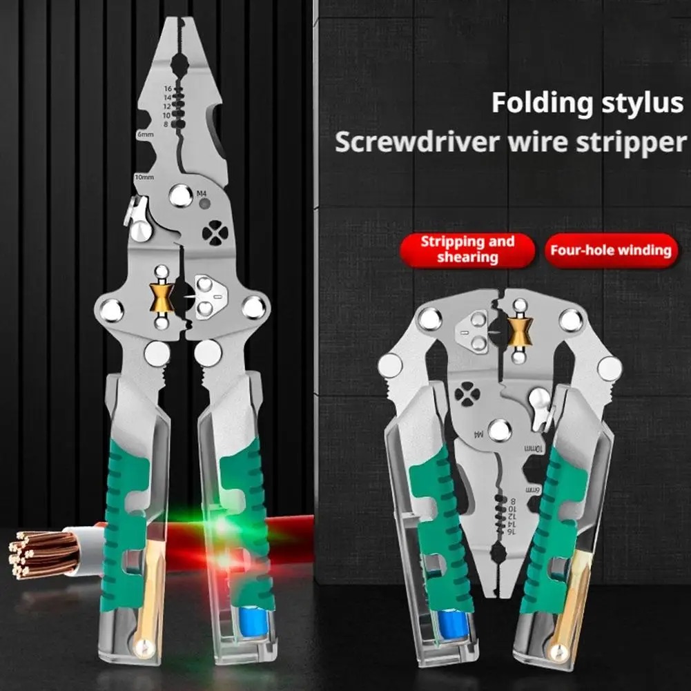 Foldalbe Wire Stripping Pliers - огляд і ціна Automatic Wire Stripper Cutter