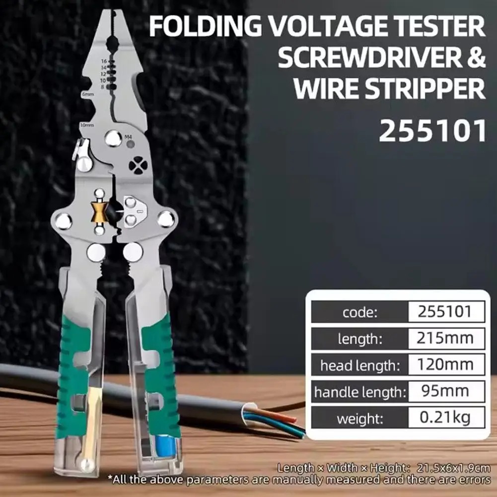 Foldalbe Wire Stripping Pliers - огляд і ціна Automatic Wire Stripper Cutter