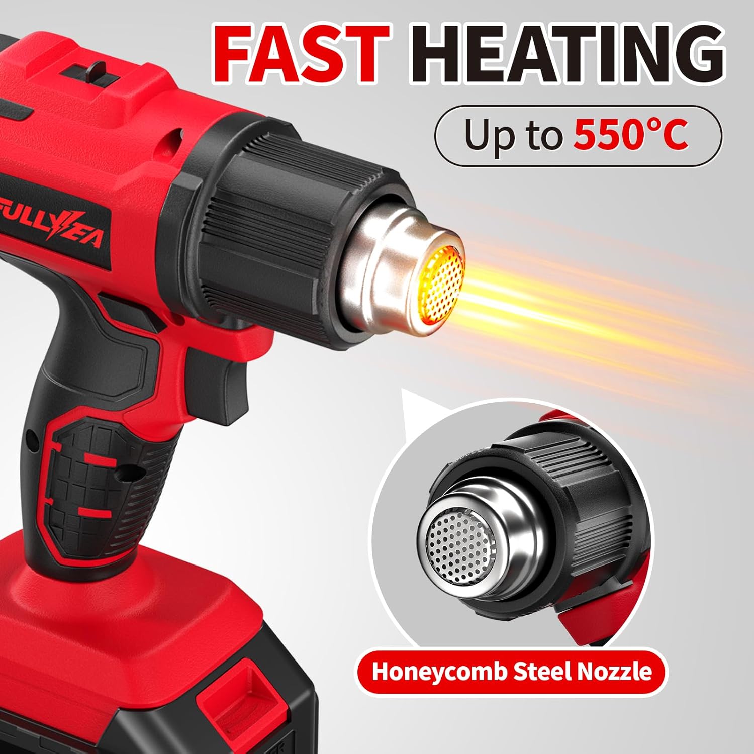 Cordless Hot Air Gun, Up to 10 - огляд і ціна Cordless Heat Gun For Shrink Tubing