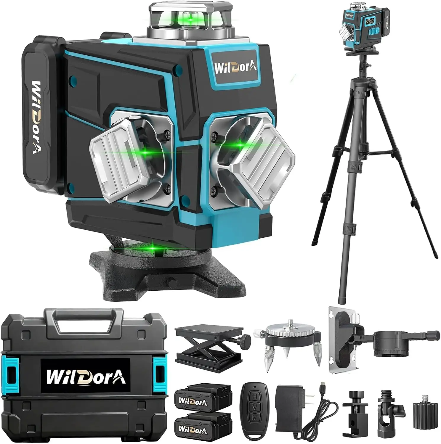 Laser Level with Tripod, 4x360 - огляд і ціна Laser Level 16 Lines 4D Green