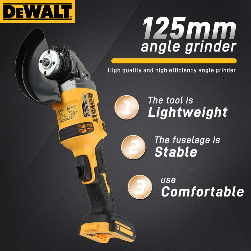 DEWALT DCG414 20V MAX Brushles - огляд і ціна Brushless Angle Grinder Battery Powered