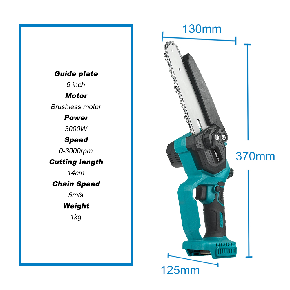 Kamolee 6 Inch 8 Inch Mini Bru - огляд і ціна Mini Electric Chainsaw 6 Inch