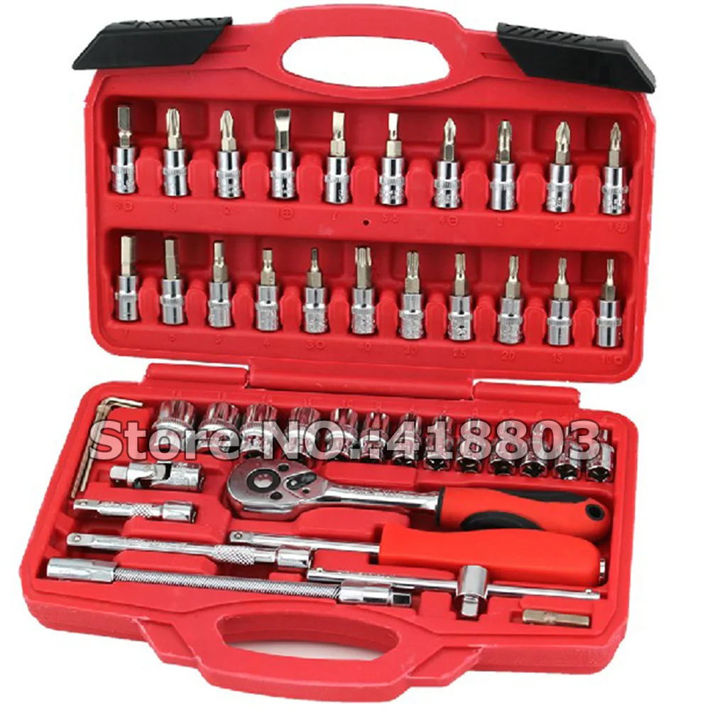 46 Pcs Tool Box 1/4 DR Motorcy - огляд і ціна Hand Tools