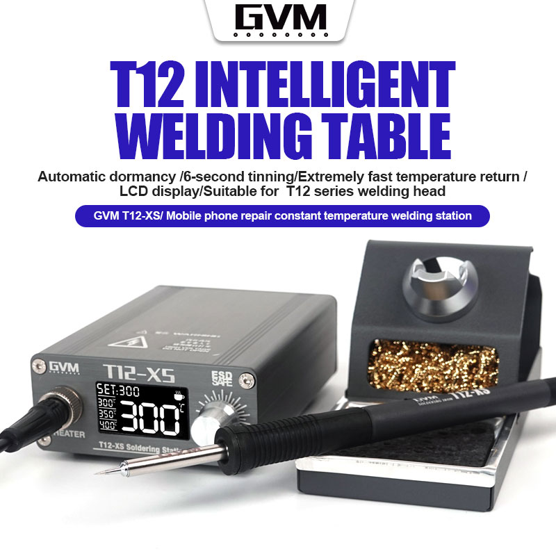 GVM T12-XS Digital Display Adj - огляд і ціна Digital Soldering Station T12