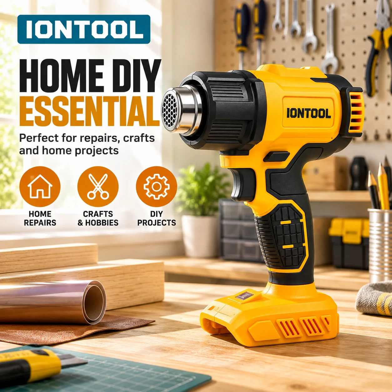 IONTOOL Brushless Cordless Hea - огляд і ціна Cordless Heat Gun For Shrink Tubing