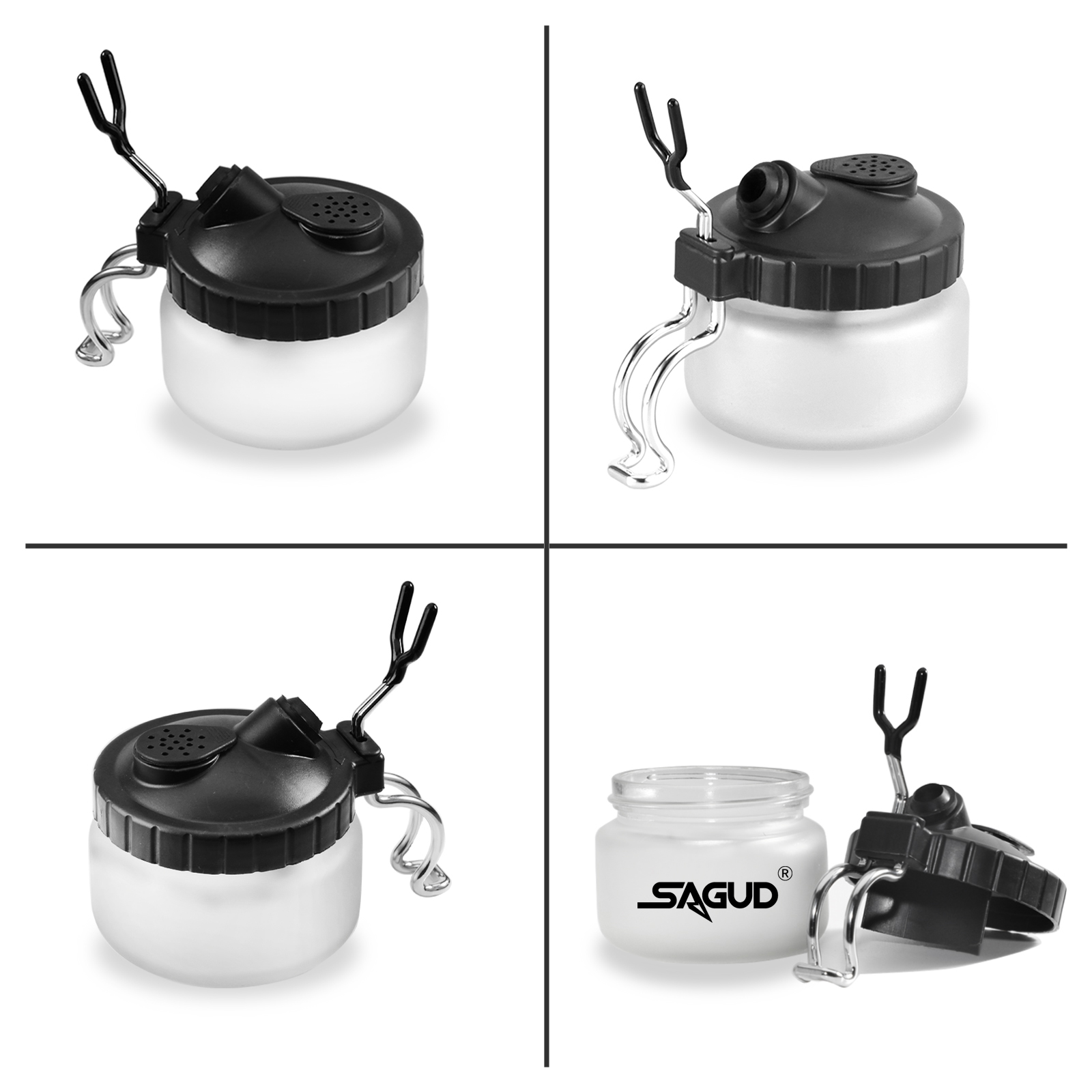SAGUD 19PCS Airbrush Cleaning  - огляд і ціна Airbrush Kit With Mini Compressor
