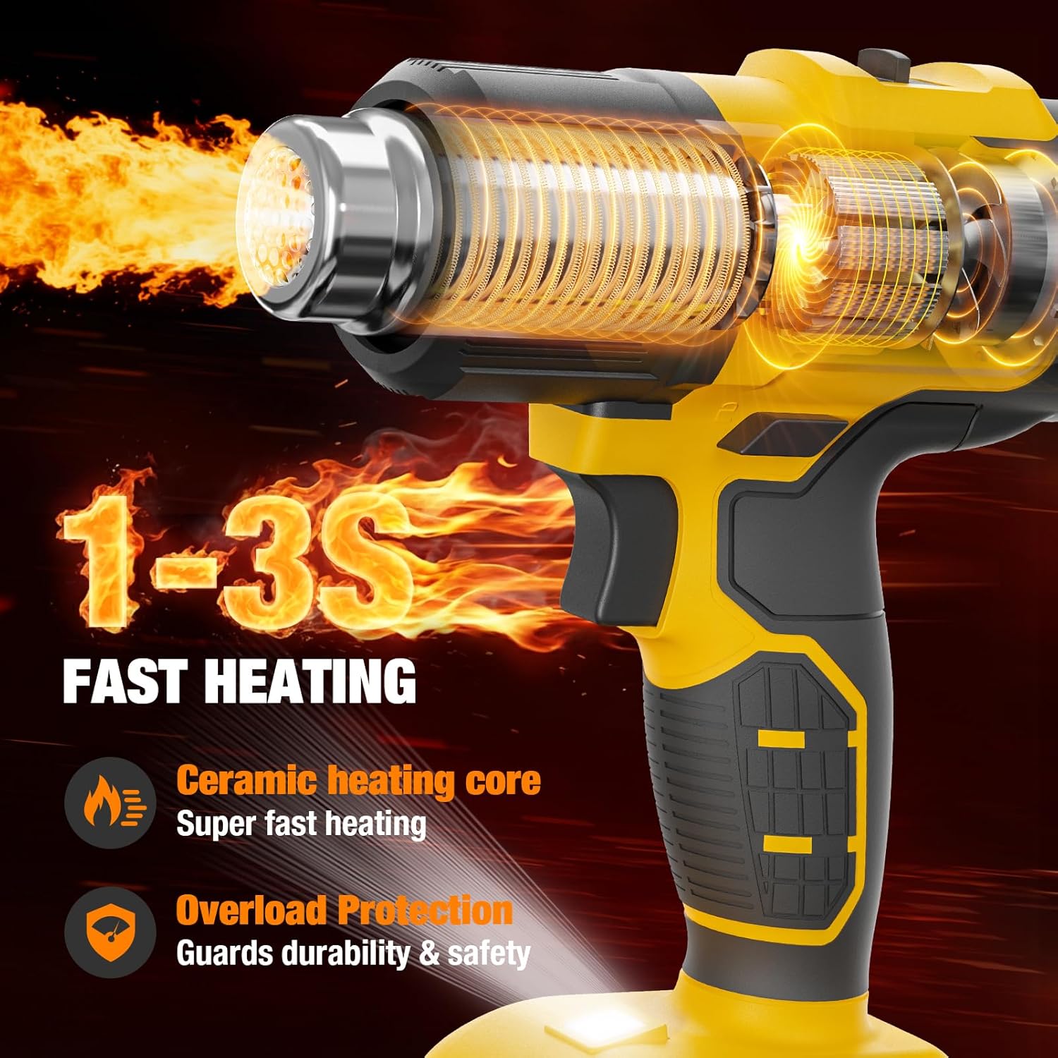 Cordless Heat Gun Compatible w - огляд і ціна Cordless Heat Gun For Shrink Tubing